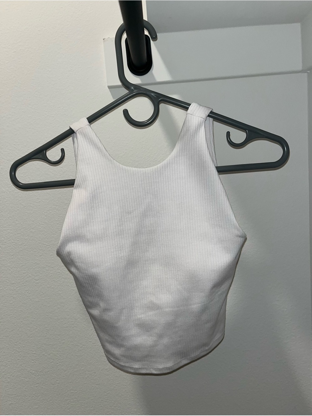 White BYLT Premium Basics Ribbed Tank Top - Women's Basic Crop